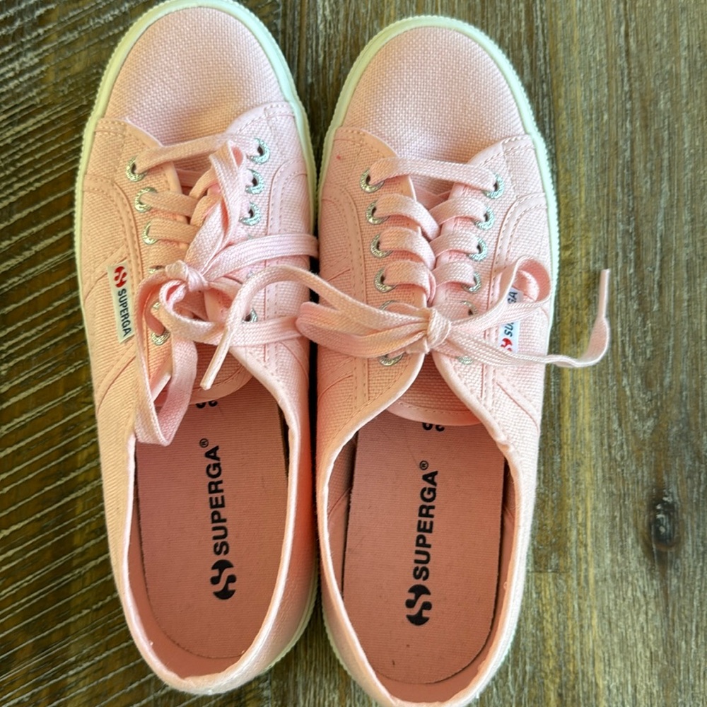 Superga pink shoes